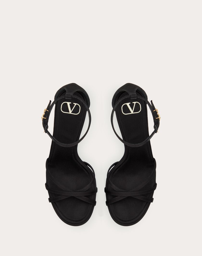 Valentino Handbags Sandalo Con Plateau Valentino Garavani Eveninglam In Raso 120mm per Donna in Nero | Valentino IT Enormi risparmi