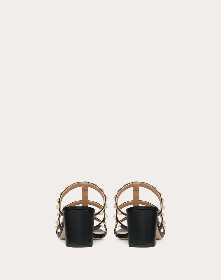 Valentino Handbags Sandalo Slider Rockstud In Vitello 60mm per Donna in Azzurro | Valentino IT Super Saving Price