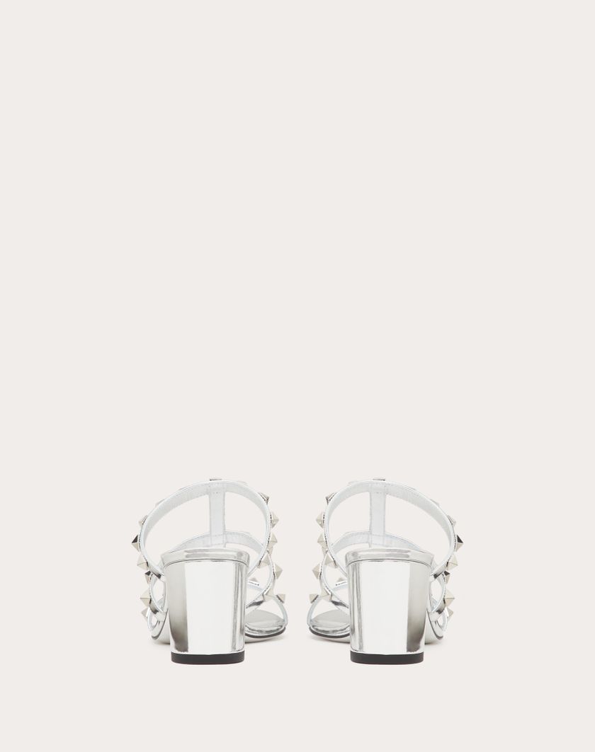 Valentino Handbags Sandalo Slider Rockstud In Specchio 60mm per Donna in Argento | Valentino IT Rilascio limitato