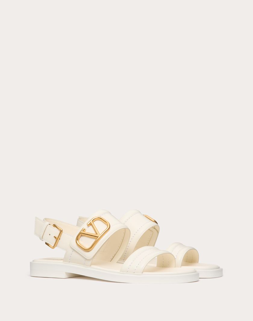 Valentino Handbags Sandalo Vlogo Signature In Vitello per Donna in Nero | Valentino IT Fino al 60% di sconto