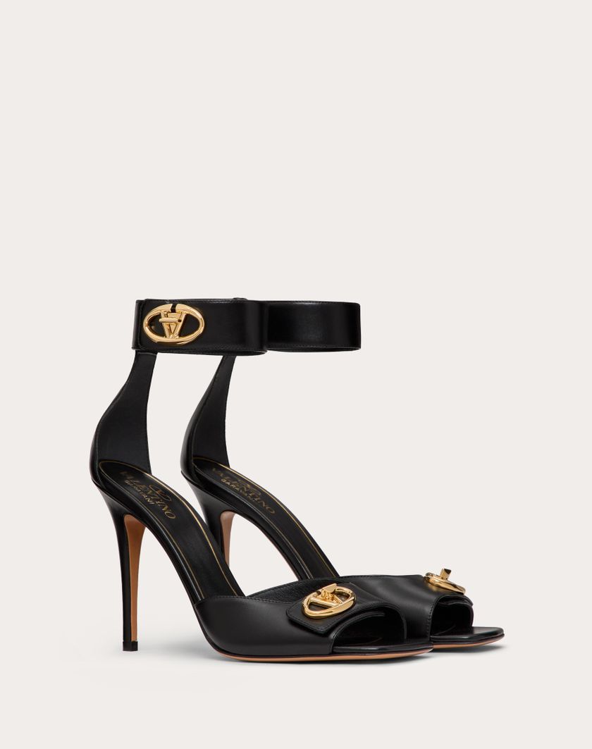 Valentino Handbags Sandalo Vlogo Locker In Vitello 105mm per Donna in Nero | Valentino IT Fino al 65% di sconto