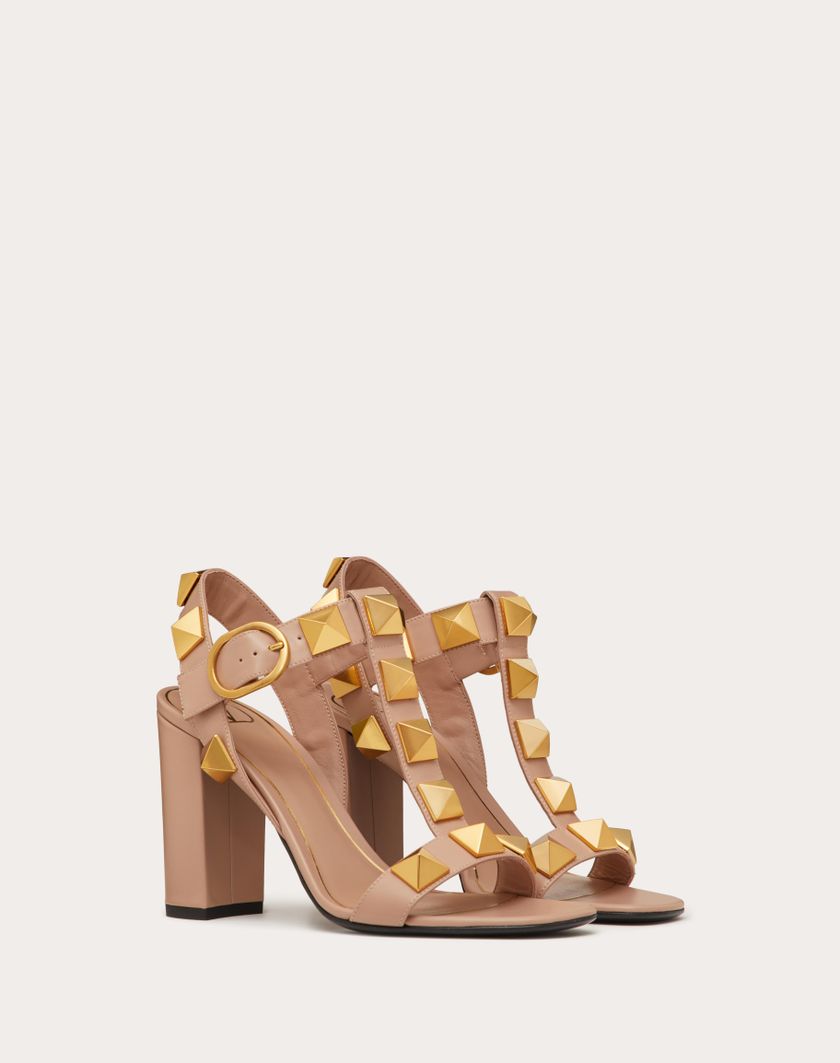 Valentino Handbags Sandalo Roman Stud In Vitello 90mm per Donna in Rose Cannelle | Valentino IT Fino al 55% di sconto