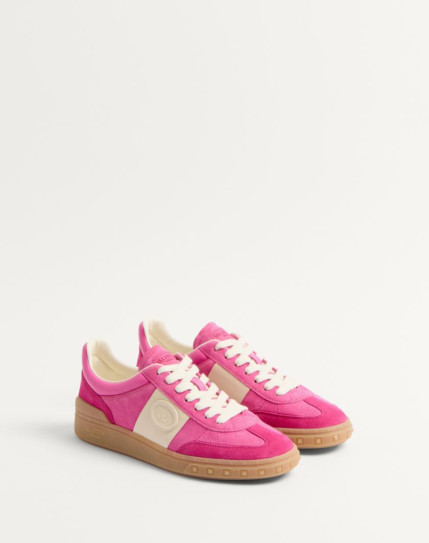 Valentino Handbags Sneaker Upvillage In Crosta per Donna in Cyclamin Pink/hot Pink/glace | Valentino IT 50% di sconto con spedizione gratuita