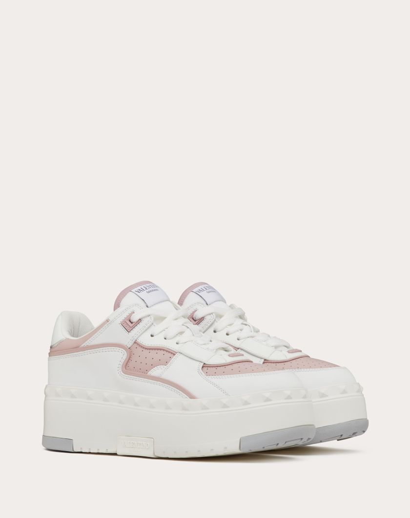 Valentino Handbags Sneaker Freedots Xl In Vitello per Donna in Bianco/rose/silver | Valentino IT Sconti questo mese