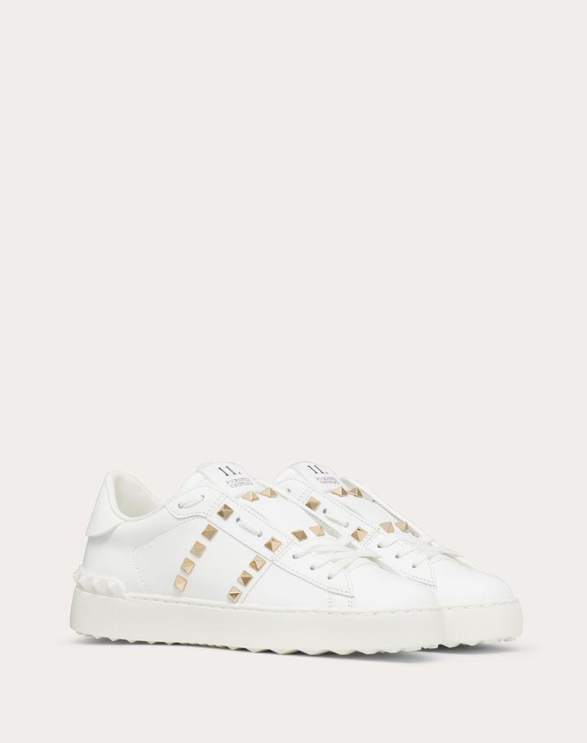 Valentino Handbags Sneaker Rockstud Untitled per Donna in Bianco | Valentino IT Italy