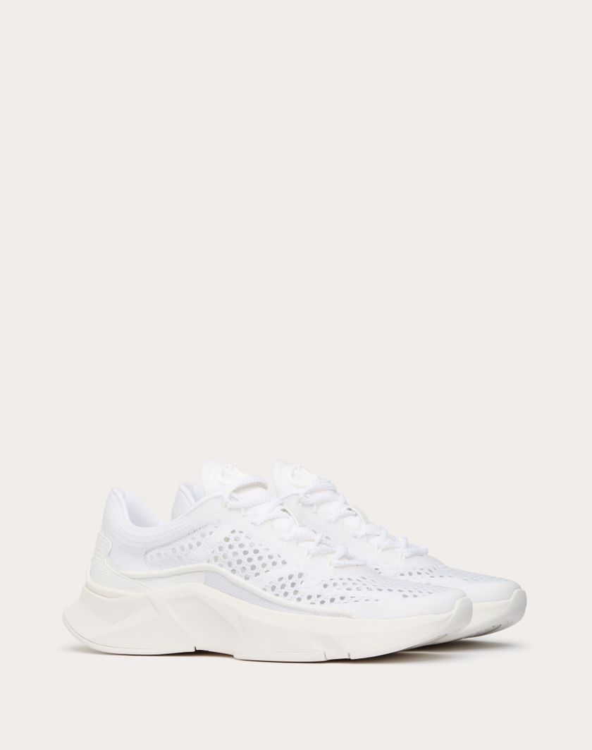 Valentino Handbags Sneaker True Actress In Rete per Donna in Bianco | Valentino IT Qualità Garantita