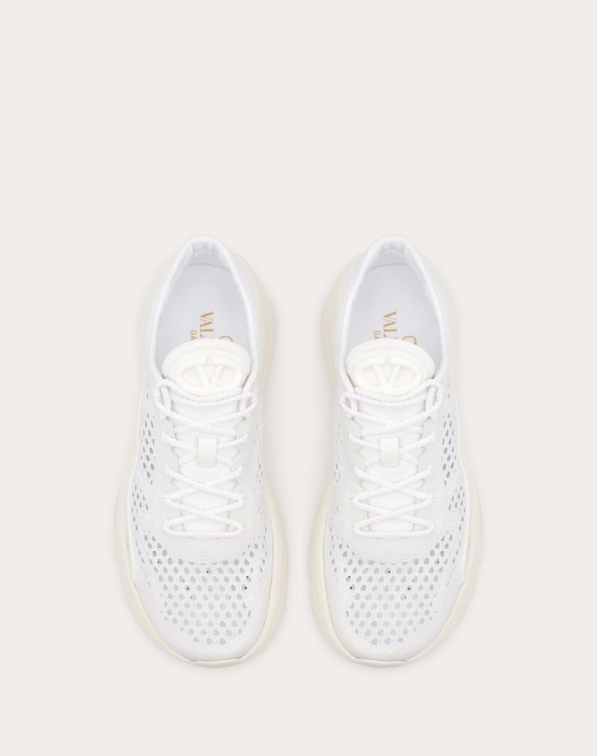 Valentino Handbags Sneaker True Actress In Rete per Donna in Bianco | Valentino IT Qualità Garantita