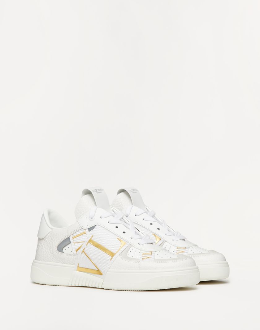 Valentino Handbags Sneaker Vl7n In Vitello E Nastri per Donna in Bianco/antique Brass | Valentino IT Promozione Limitata