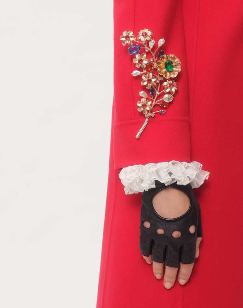 Valentino Handbags Spilla Papier Floral In Metallo Perla E Cristalli Swarovski® per Donna in Multicolor | Valentino IT I Più Venduti