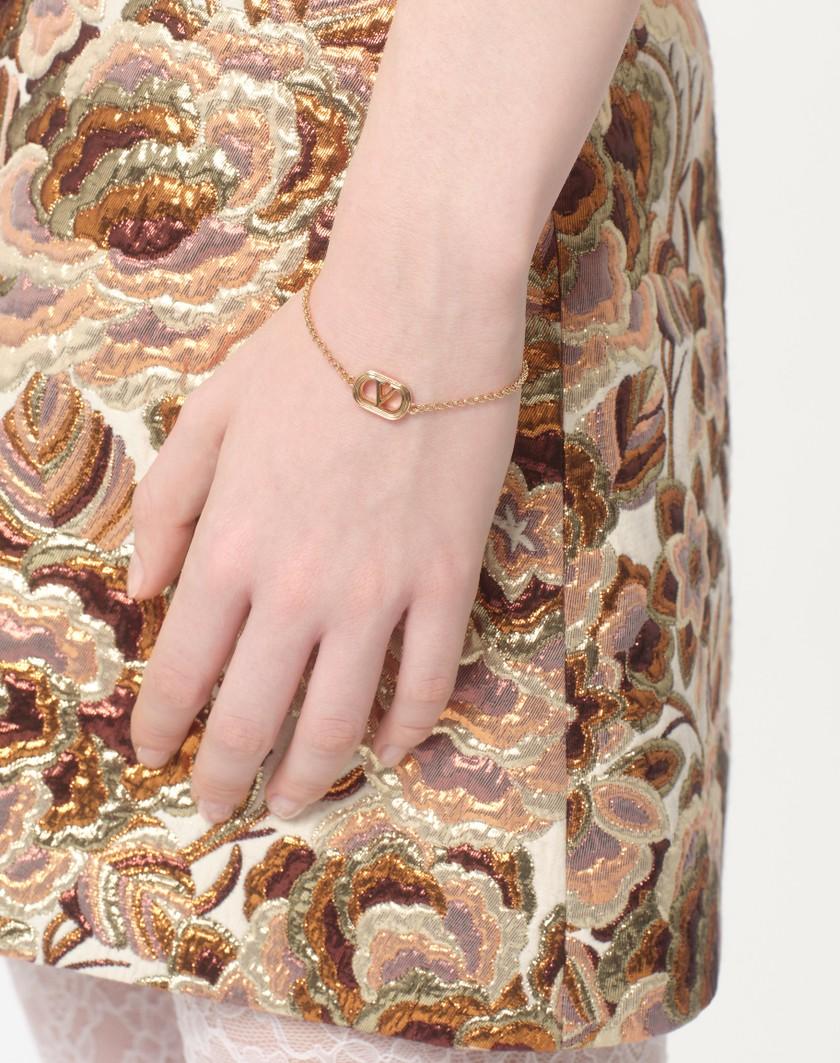 Valentino Handbags Bracciale Ovalette In Metallo E Perla Swarovski® per Donna in Multicolor | Valentino IT Nuova
