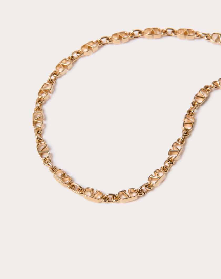 Valentino Handbags Collana Vlogo Signature In Metallo per Donna in Oro | Valentino IT Offerta speciale