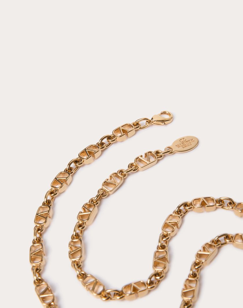 Valentino Handbags Collana Vlogo Signature In Metallo per Donna in Oro | Valentino IT Offerta speciale