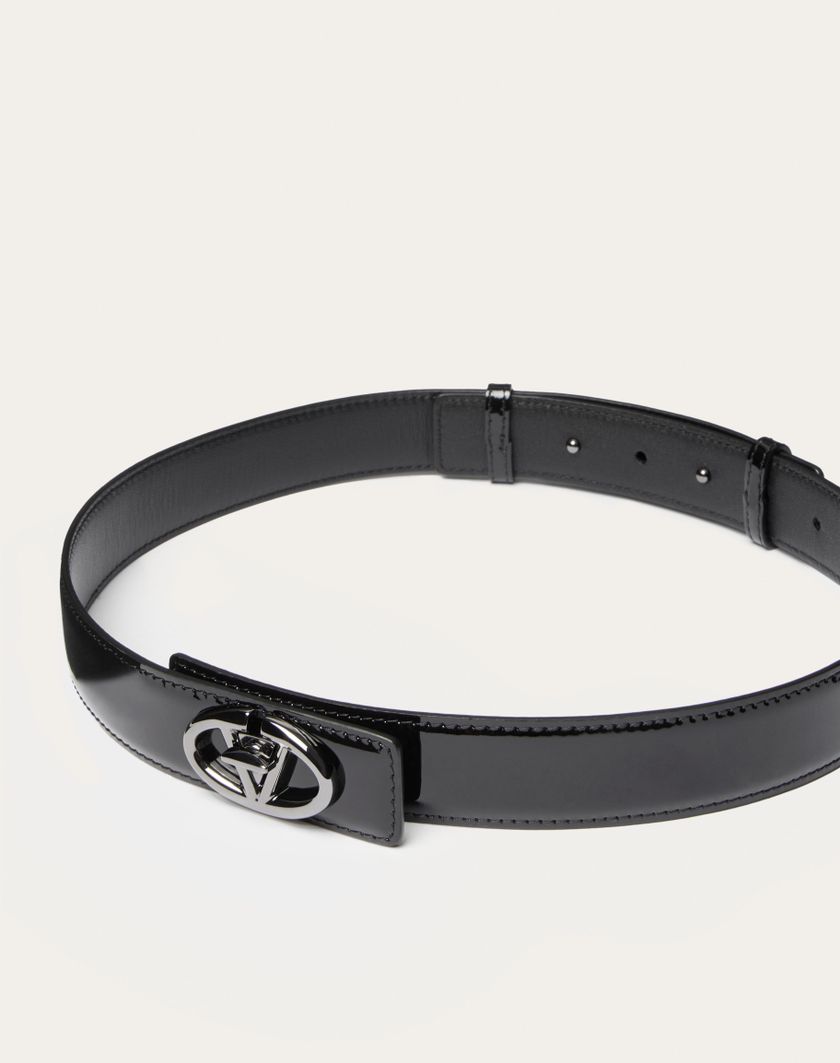 Valentino Handbags Cintura Vlogo The Bold Edition In Vernice 30 Mm per Donna in Nero | Valentino IT Offerta temporanea
