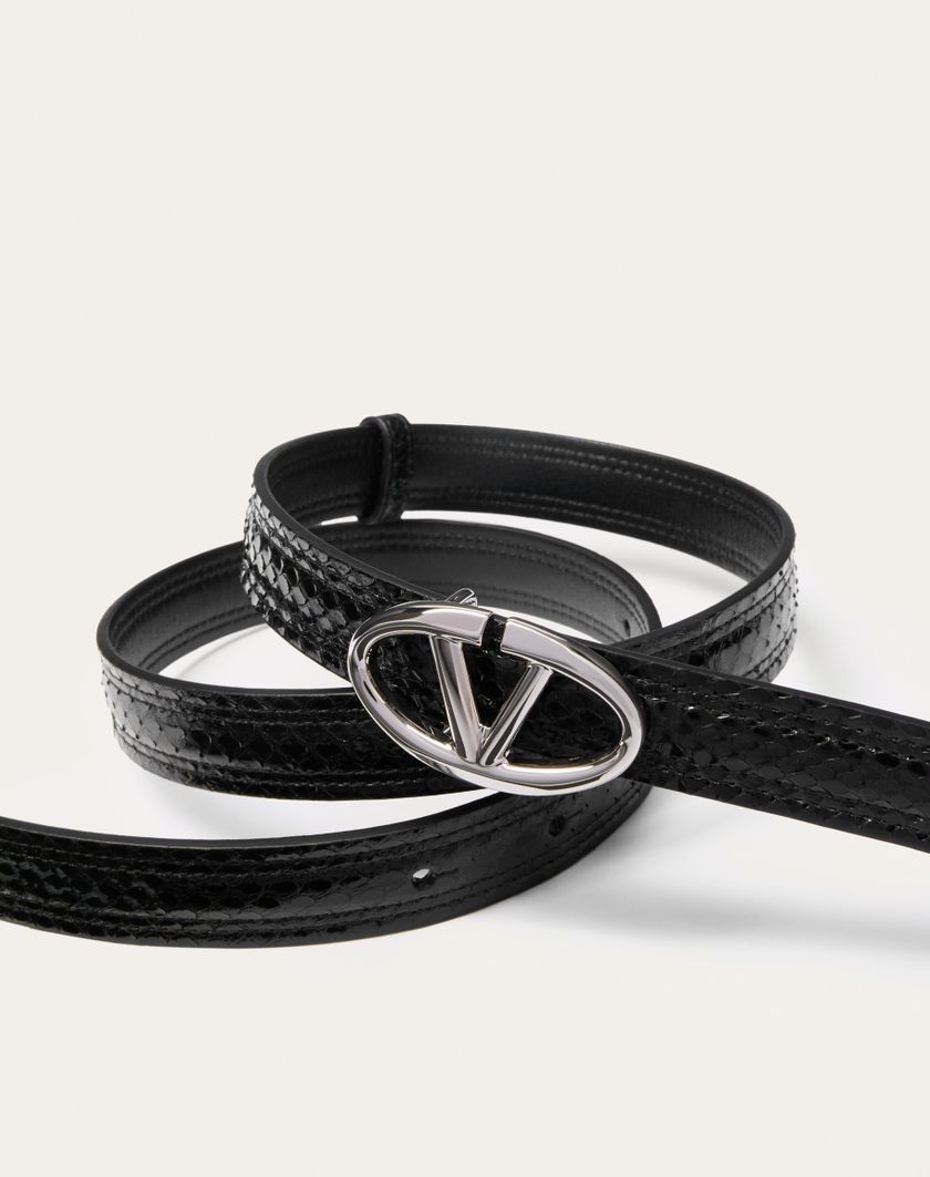 Valentino Handbags Cintura Vlogo The Bold Edition In Ayers 20 Mm per Donna in Nero | Valentino IT Liquidazione