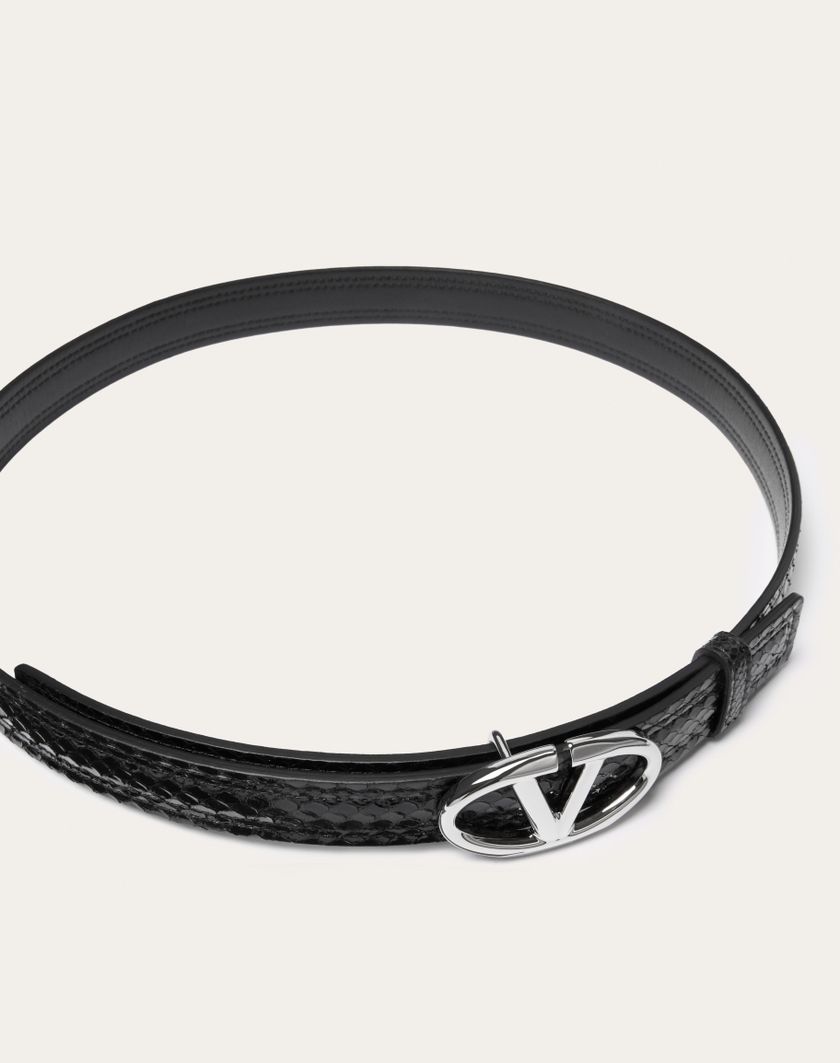 Valentino Handbags Cintura Vlogo The Bold Edition In Ayers 20 Mm per Donna in Nero | Valentino IT Liquidazione