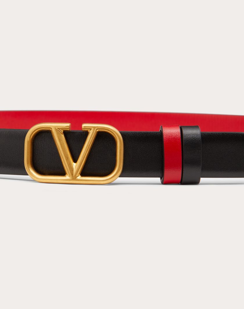 Valentino Handbags Cintura Reversibile Vlogo Signature In Vitello Lucido 20 Mm per Donna in Selleria/nero | Valentino IT Fino al 50% di sconto