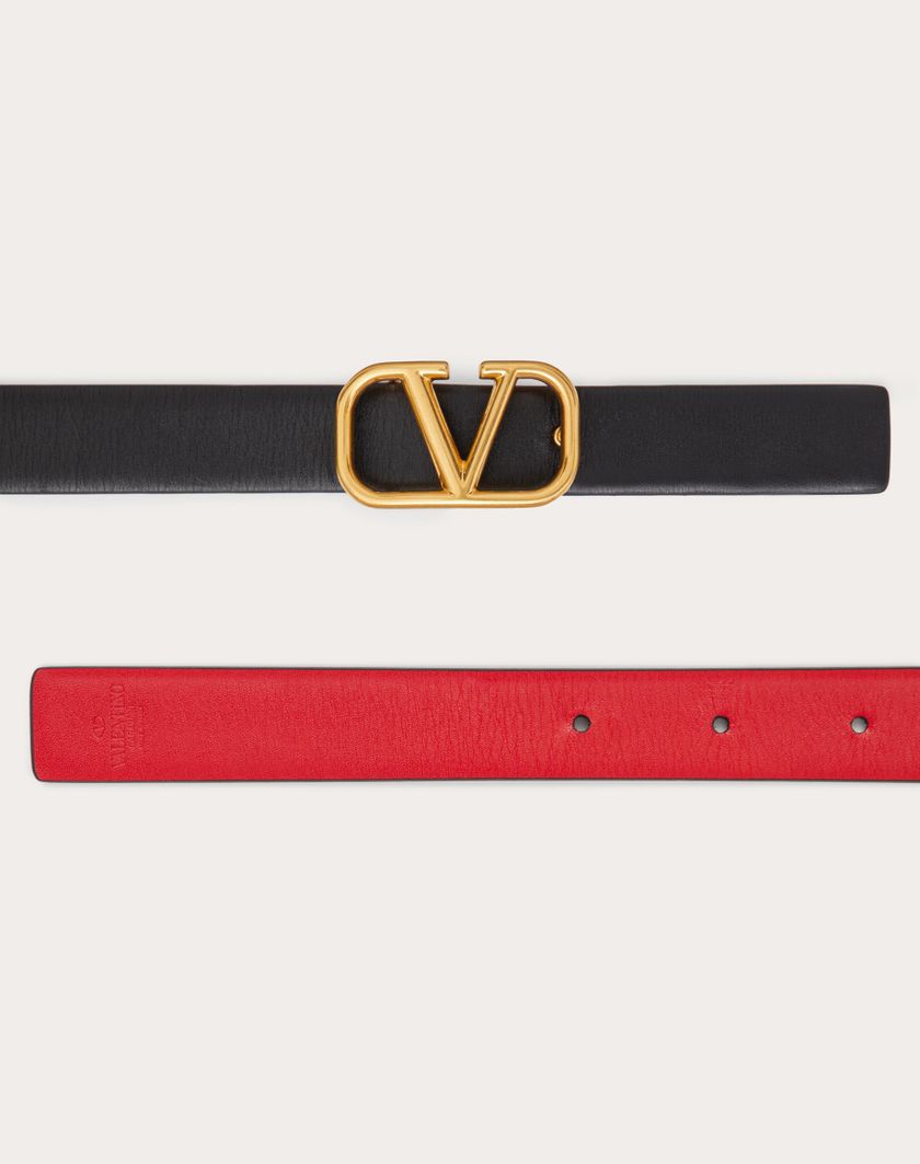 Valentino Handbags Cintura Reversibile Vlogo Signature In Vitello Lucido 20 Mm per Donna in Selleria/nero | Valentino IT Fino al 50% di sconto