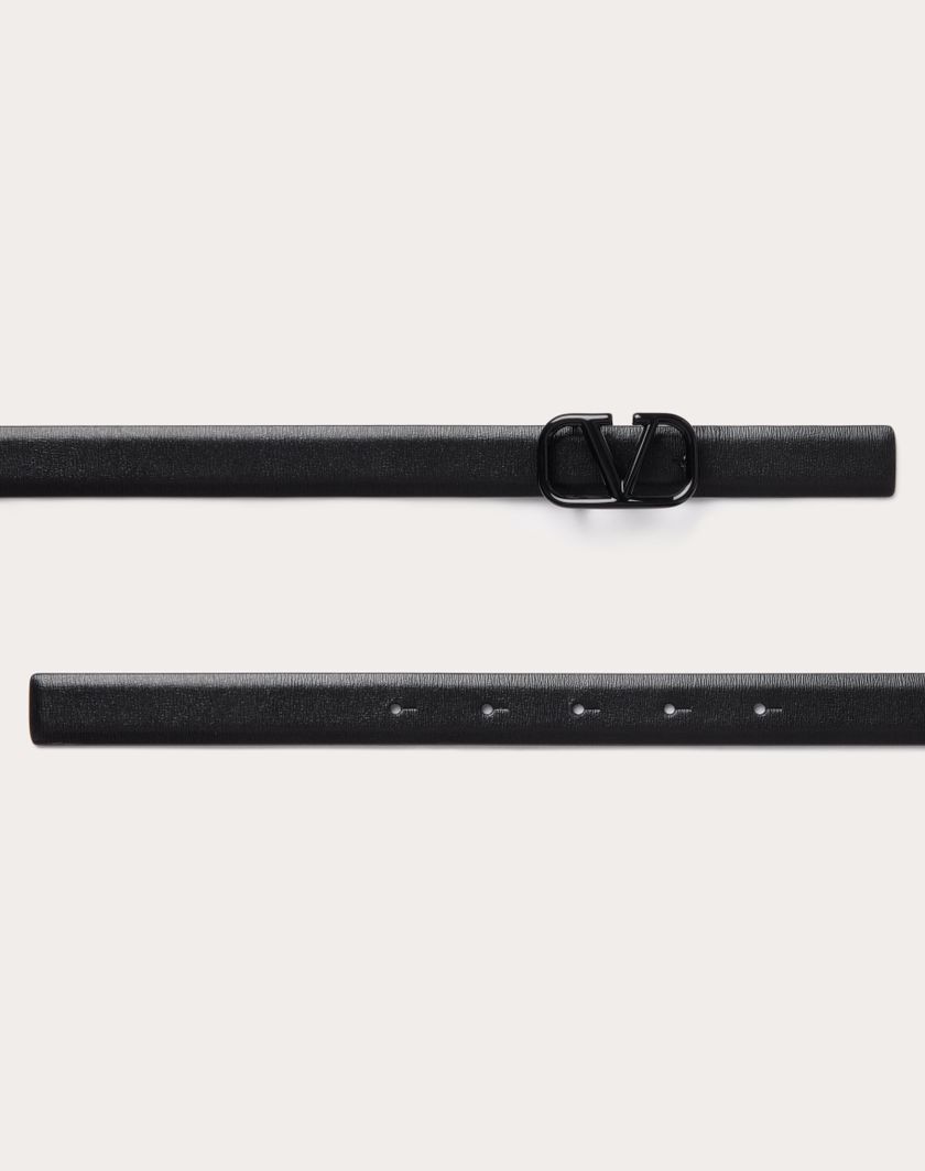 Valentino Handbags Cintura Vlogo Signature In Vitello Lucido 20 Mm per Donna in Nero | Valentino IT Fino al 65% di sconto