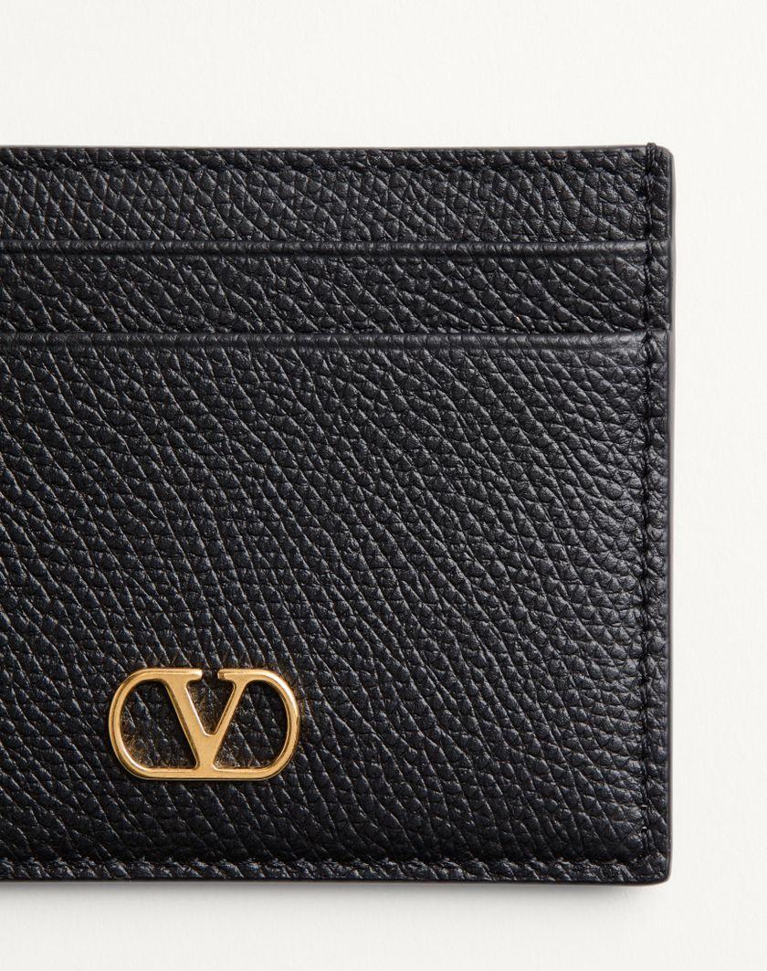 Valentino Handbags Portacarte Vlogo Signature In Vitello Granato per Donna in Rose Quartz | Valentino IT Qualità Garantita