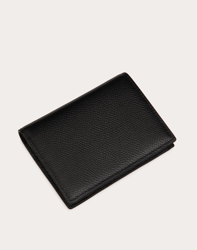 Valentino Handbags Portafoglio Compatto Vlogo Signature In Vitello Granato per Donna in Nero | Valentino IT Sconto di tempo limitato