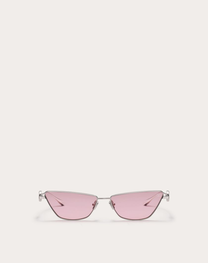 Valentino Handbags Vlogo Sign Occhiale Cat-eye In Titanio in Bordeaux | Valentino IT Vendita calda