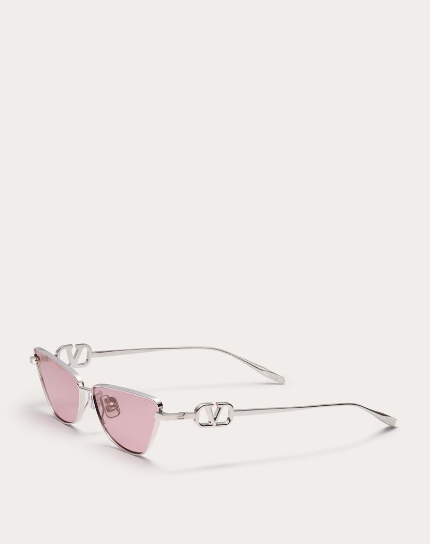 Valentino Handbags Vlogo Sign Occhiale Cat-eye In Titanio in Bordeaux | Valentino IT Vendita calda