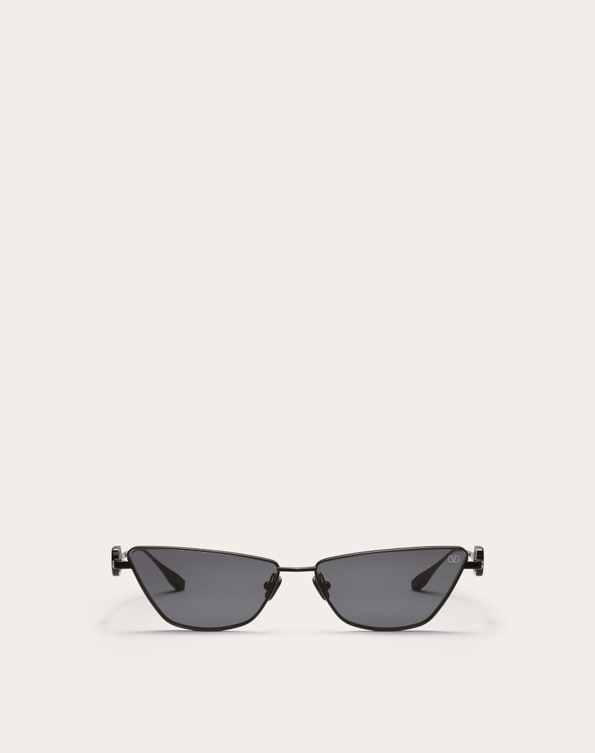 Valentino Handbags Vlogo Sign Occhiale Cat-eye In Titanio in Grigio Scuro | Valentino IT Offerta migliore