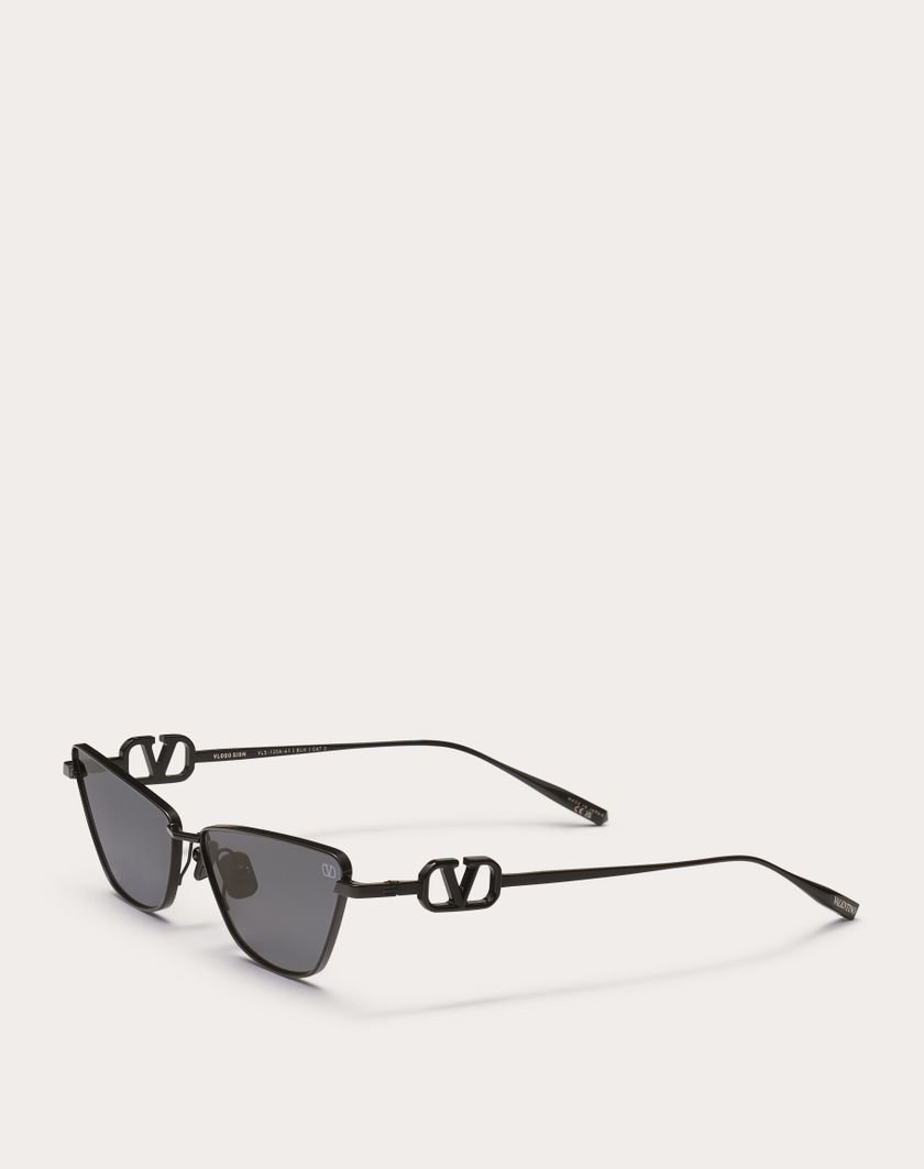 Valentino Handbags Vlogo Sign Occhiale Cat-eye In Titanio in Grigio Scuro | Valentino IT Offerta migliore
