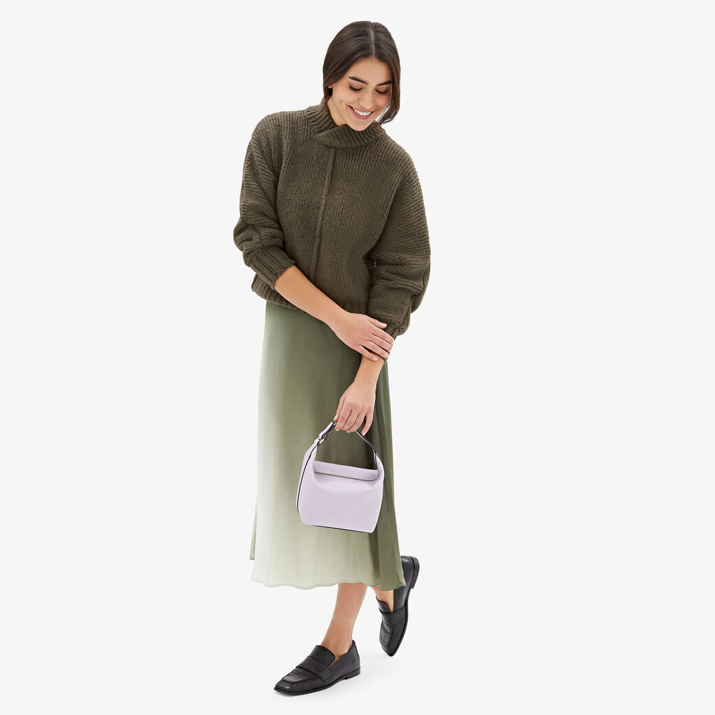Valextra Borsa da Donna Mochi Mini di Lusso in Pelle Lilla | Valextra Vendite Flash