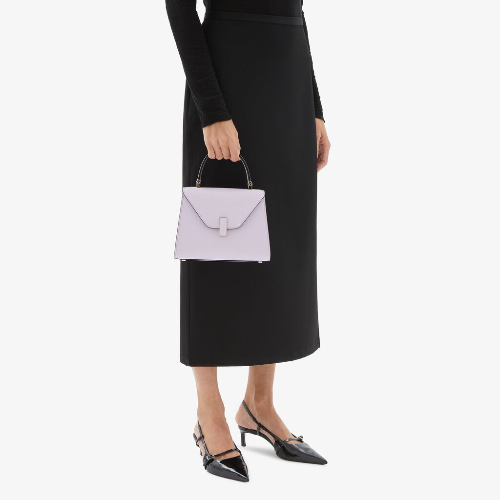 Valextra Borsa a mano Donna Mini di Lusso in Pelle Lilla | Valextra Iside In Saldo