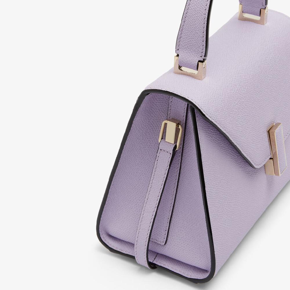 Valextra Borsa a mano Donna Mini di Lusso in Pelle Lilla | Valextra Iside In Saldo