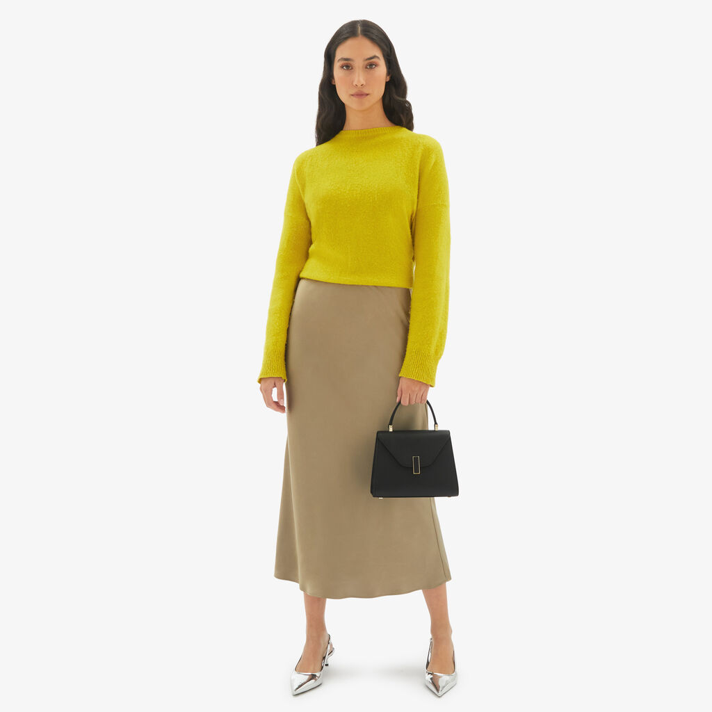 Valextra Borsa a mano Mini in Pelle Nera | Valextra Iside In Linea
