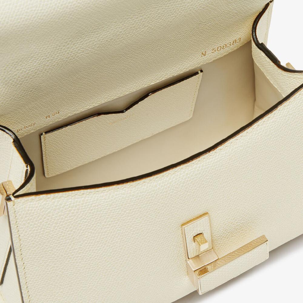Valextra Borsa a mano Micro in Pelle Bianca | Valextra Iside Soddisfazione Garantita