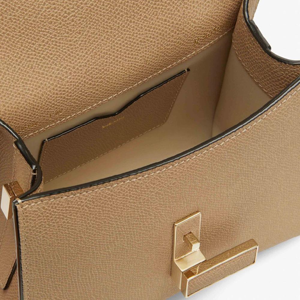 Valextra Borsetta in Pelle Beige con tracolla | Valextra Iside Negozi Online