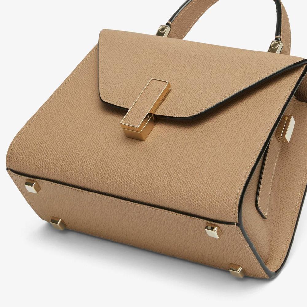 Valextra Borsetta in Pelle Beige con tracolla | Valextra Iside Negozi Online