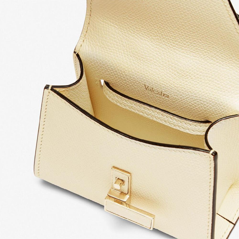 Valextra Borsa da cintura in pelle bianca con tracolla | Valextra Iside Novità