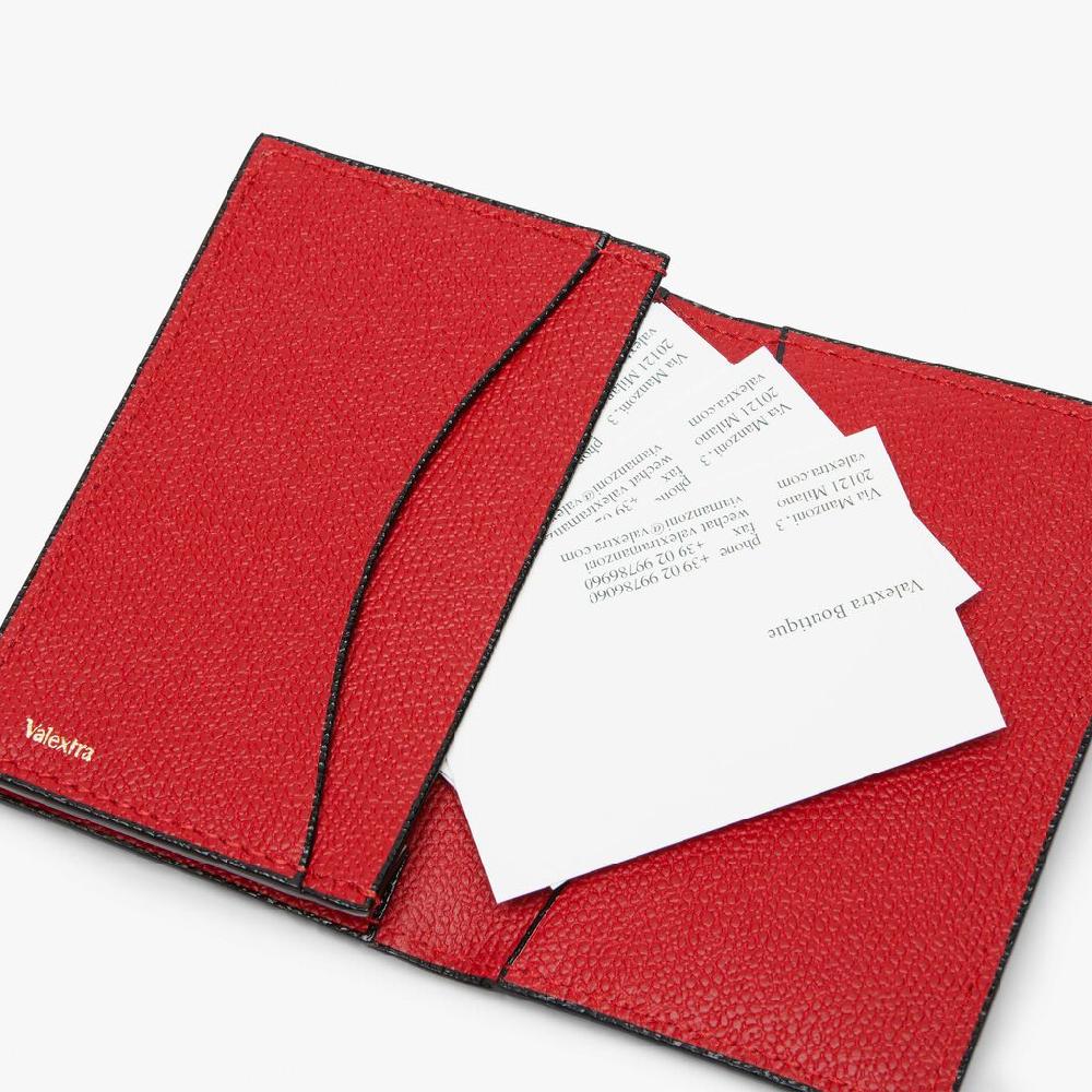 Valextra Portatessere in Pelle Rossa | Valextra Sconto