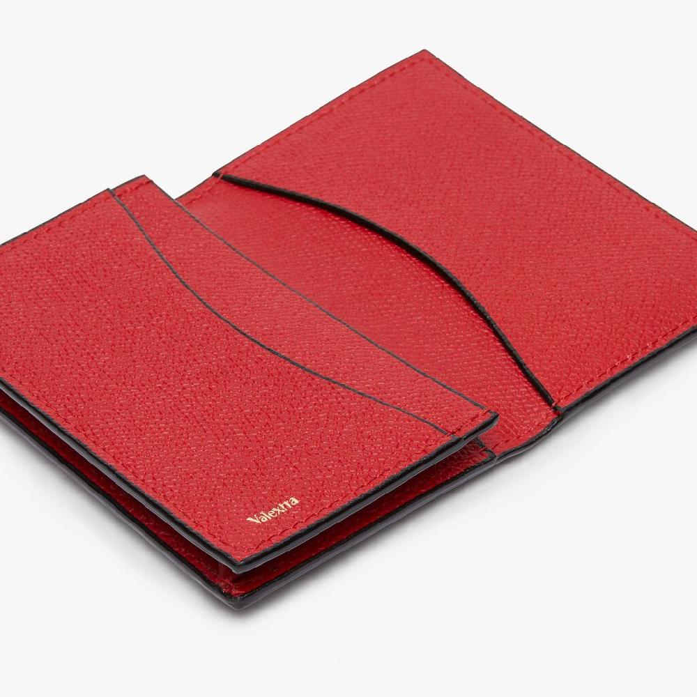 Valextra Portatessere in Pelle Rossa | Valextra Sconto