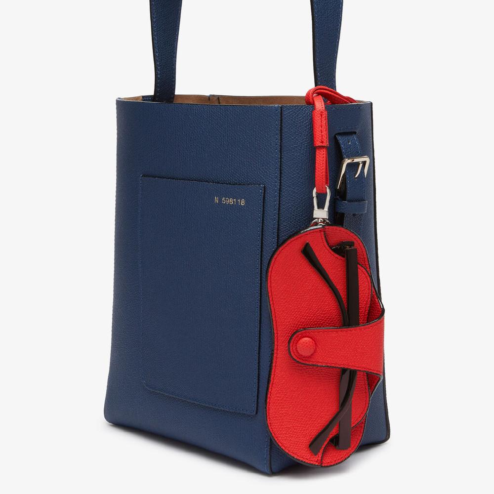 Valextra Porta occhiali da Donna con tracolla in Pelle Rossa | Valextra Saldi