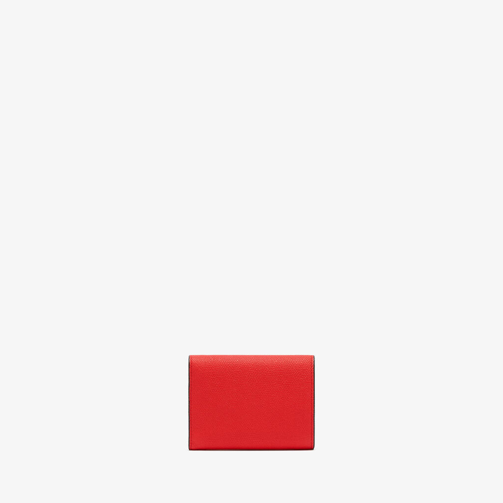 Valextra Portafoglio da Donna in Pelle Rossa cremisi | Valextra Pocket Italy