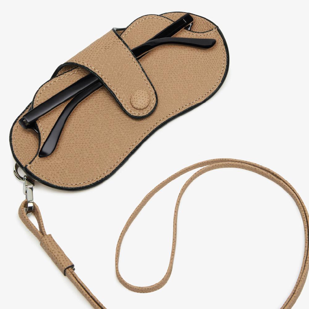 Valextra Custodia porta occhiali da Donna in Pelle Beige | Valextra Promozione