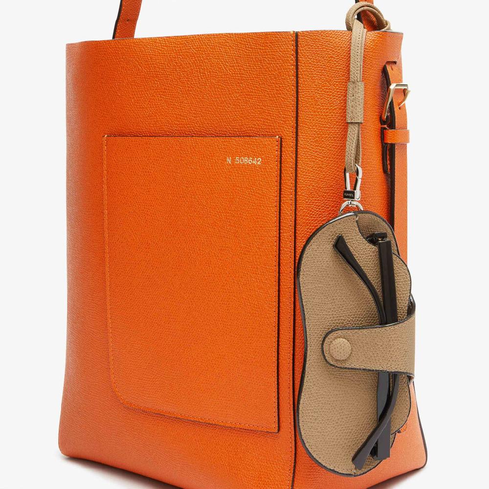 Valextra Custodia porta occhiali da Donna in Pelle Beige | Valextra Promozione