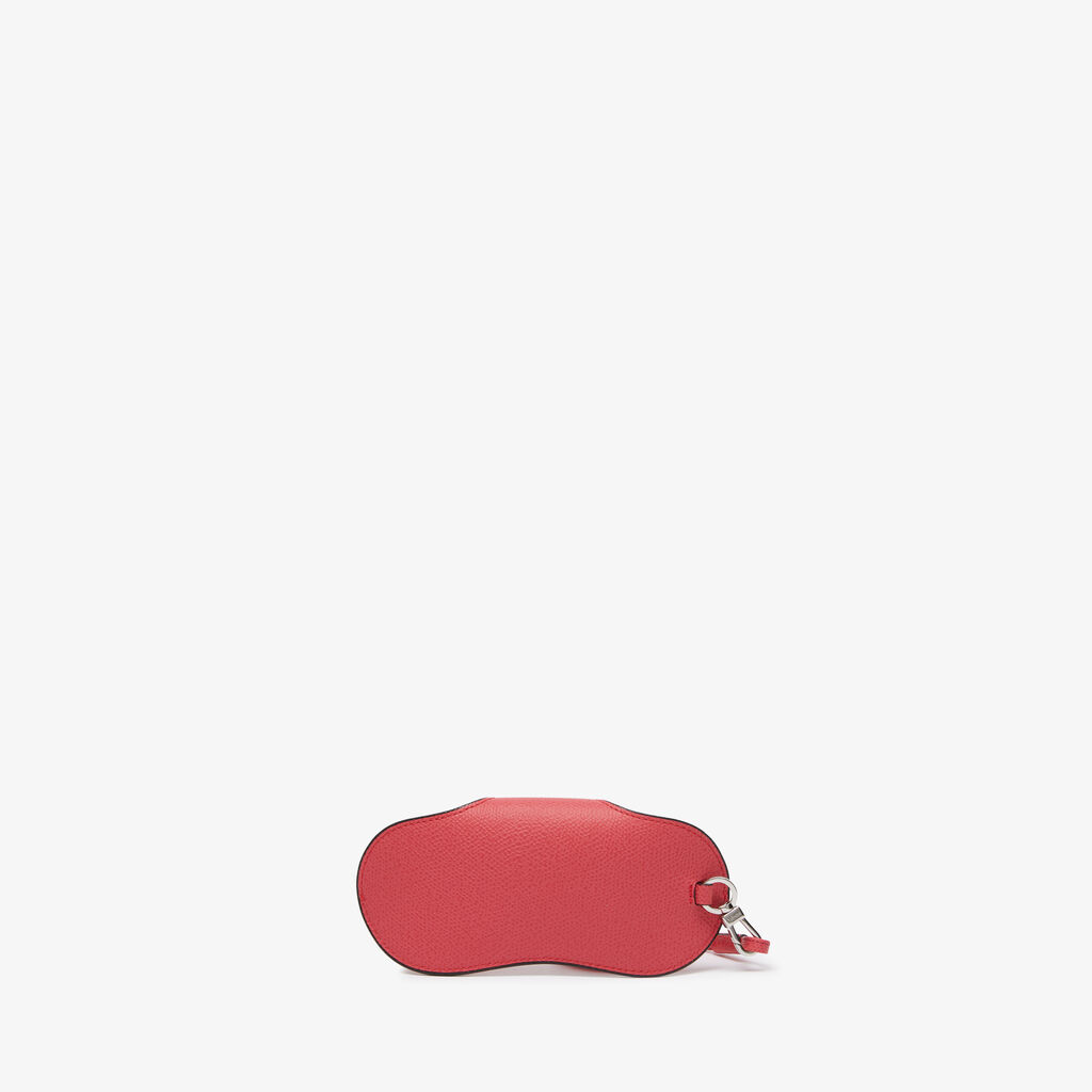 Valextra Porta Occhiali Con Tracolla | Pelle di vitello Millepunte | Rosa Fragola | Valextra Spedizione Gratuita