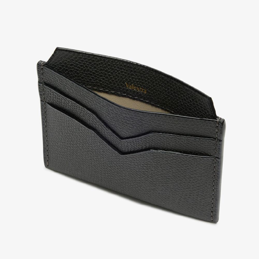 Valextra Porta carte di credito in Pelle Grigia | Valextra Convenienza