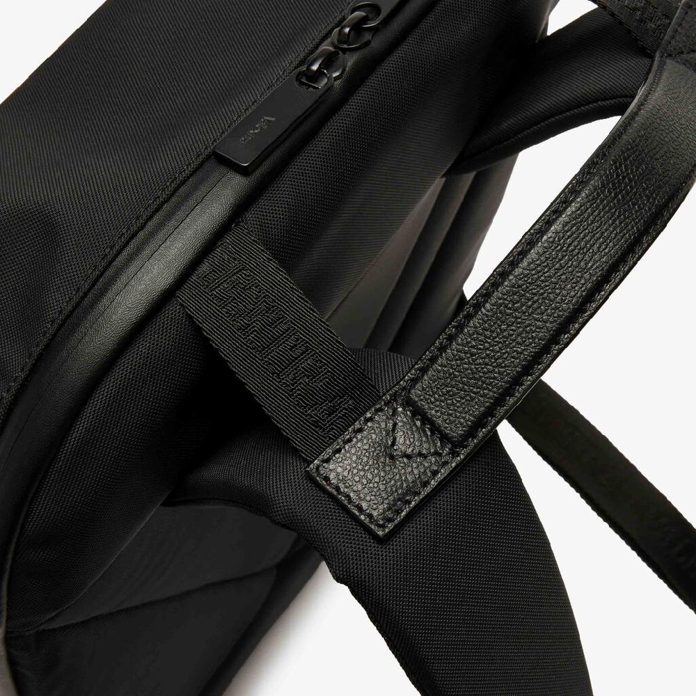 Valextra Zaino di Lusso in Nylon rigenerato e Pelle Nera | Valextra Sconto