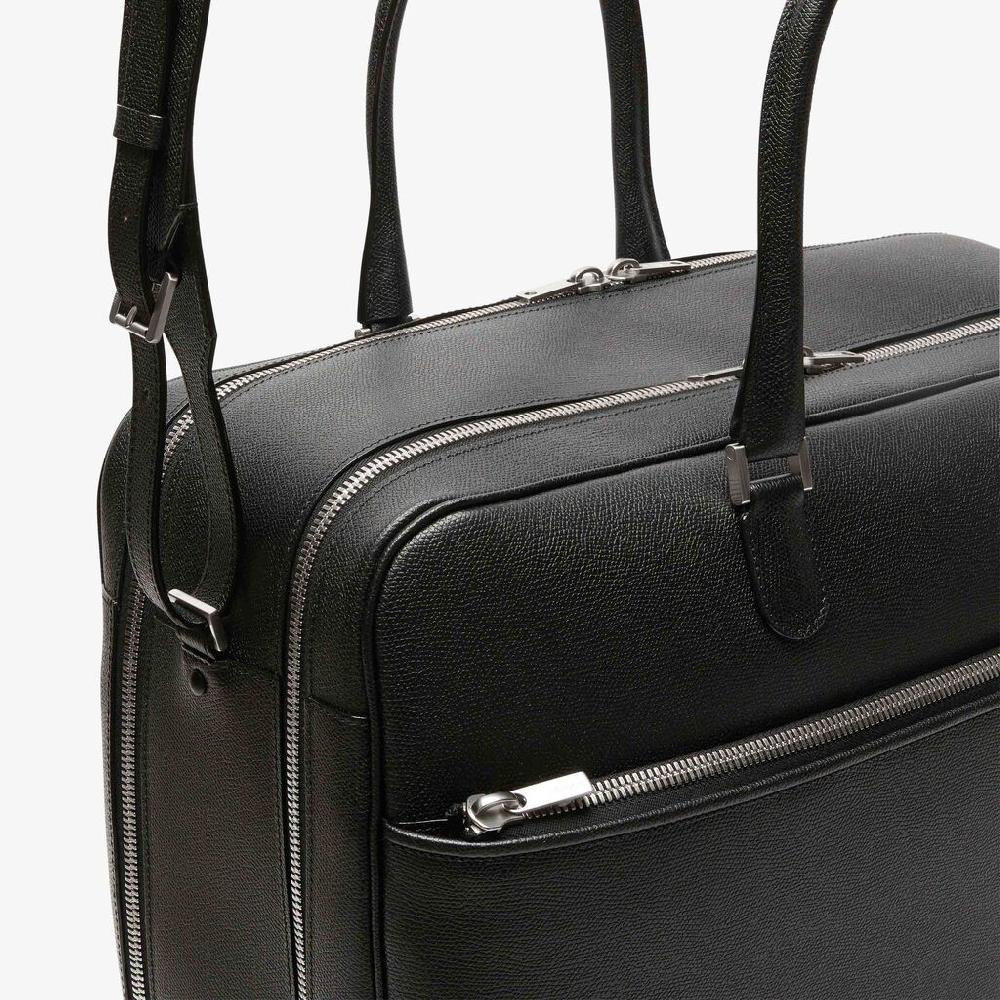 Valextra Valextra Avietta: Borsa business Grande in Pelle Nera Outlet