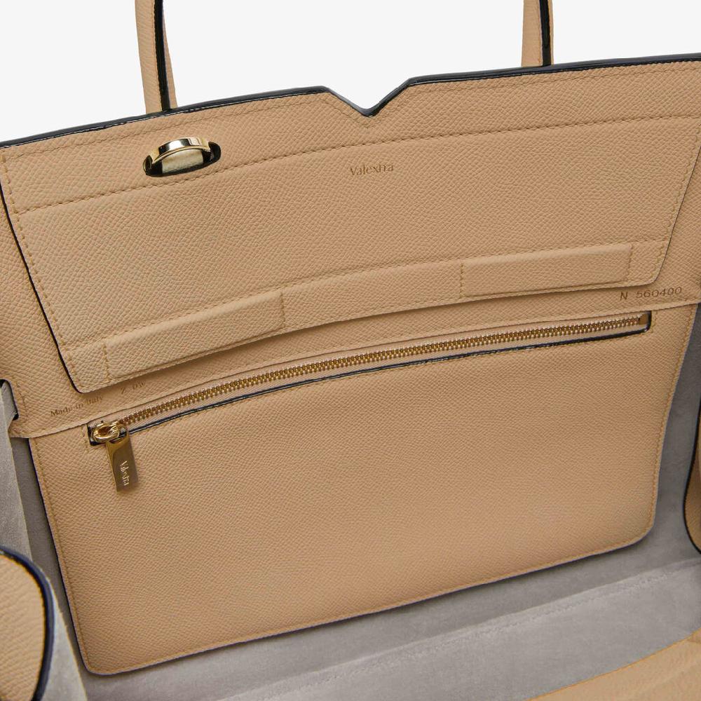 Valextra Borsa a mano da Donna Media Beige di Lusso | Valextra Negozio