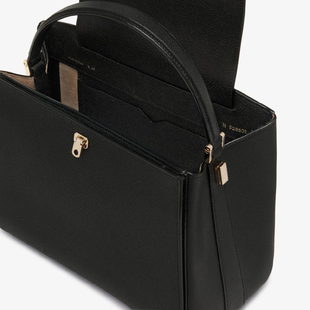 Valextra Borsa a mano da Donna in Pelle Nera | Valextra Brera Pezzi Unici