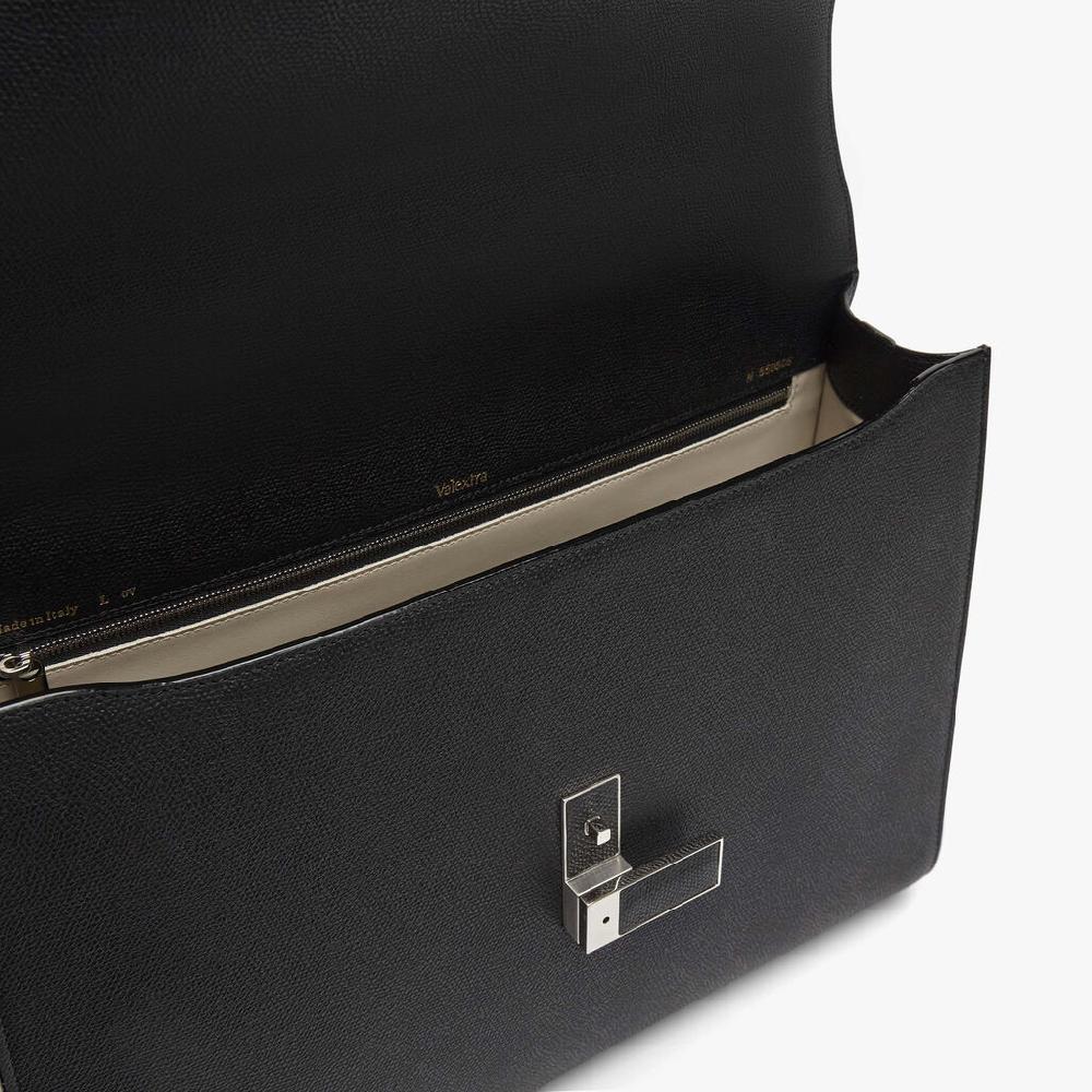 Valextra Valigetta da Uomo in Pelle Nera di Lusso | Valextra Iside Promozione Limitata