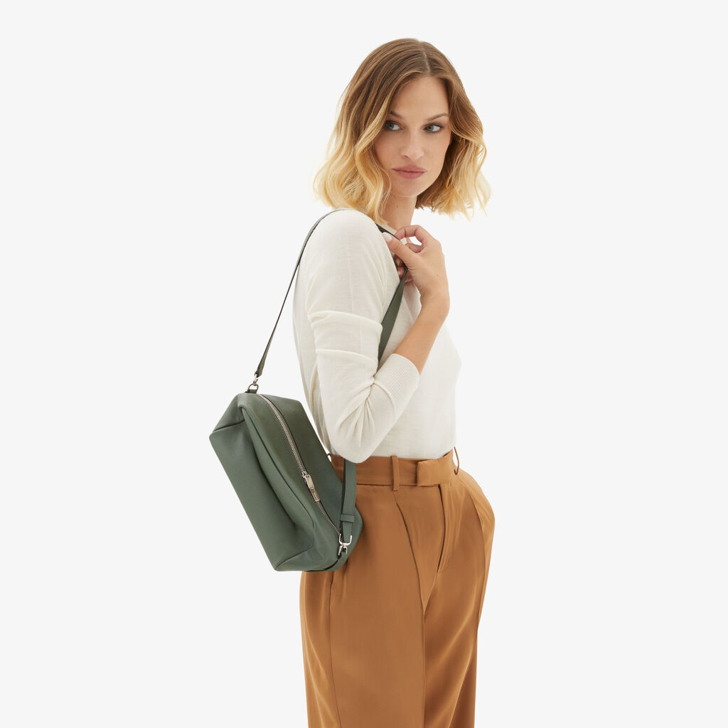 Valextra Borsa Origami da Donna in Pelle Verde di Lusso | Valextra Sottocosto